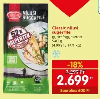 Spar Classic nilusi sügérfilé 540g ajánlat