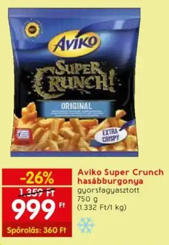 Spar Aviko Super Crunch hasábburgonya 750g ajánlat