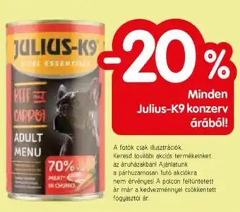 Spar Minden Julius K9 konzerv árából ajánlat
