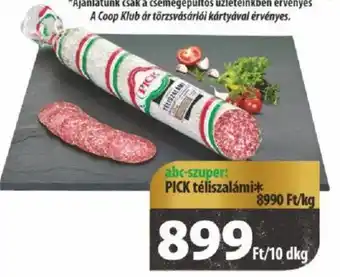 Coop PICK téliszalámi 10dkg ajánlat