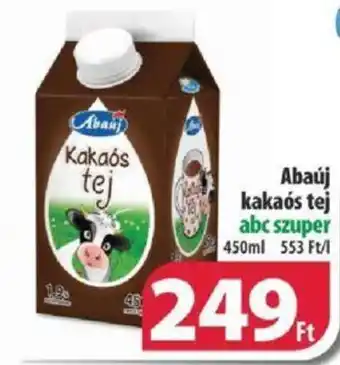 Coop Abaúj kakaós tej 450ml ajánlat