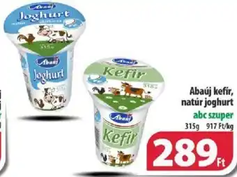 Coop Abaúj kefír natúr joghurt 315g ajánlat