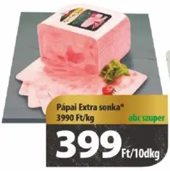 Coop Pápai Extra sonka 10dkg ajánlat