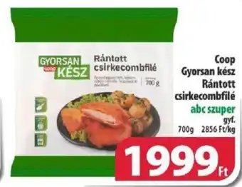 Coop Coop Gyorsan kész Rántott csirkecombfilé 700g ajánlat