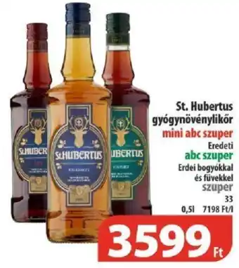 Coop St Hubertus gyógynövénylikőr 0,5l ajánlat
