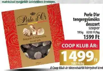 Coop Perle D or tengergyümölcs desszert 195g ajánlat