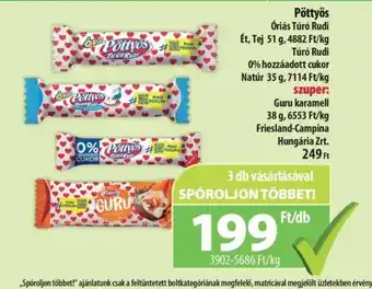 Coop Pöttyös Óriás Túró Rudi 35g ajánlat