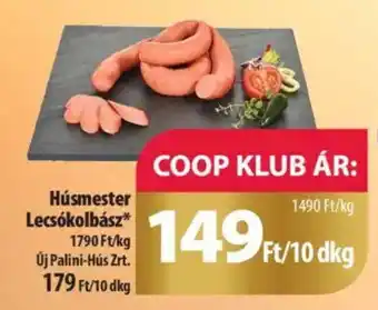 Coop Húsmester Lecsókolbász 10dkg ajánlat
