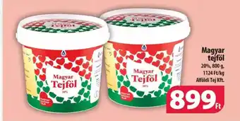 Coop Magyar tejföl 20%, 800 Magyar tejföl 20%, 800 g, ajánlat