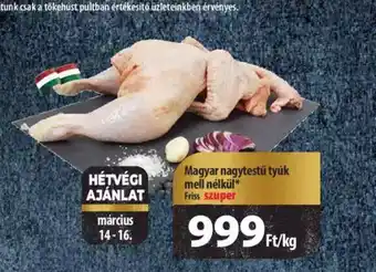 Coop Magyar nagytestű tyúk mell nélkül 1kg ajánlat