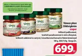 Coop Vénusz plusz Zöldségkrém 180g ajánlat