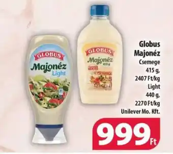 Coop Globus Majonéz 415g ajánlat