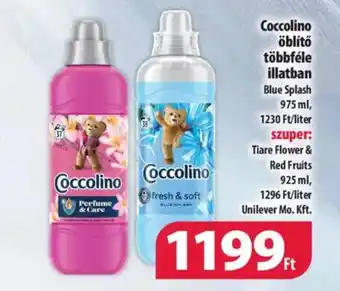 Coop Coccolino öblítő többféle illatban 975ml ajánlat