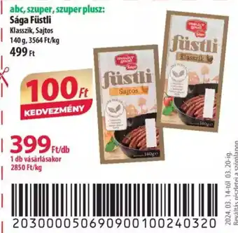 Coop Sága Füstli 140g ajánlat