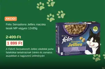 Fressnapf Felix Sensations Jellies macska tasak MP vegyes 12x85g ajánlat