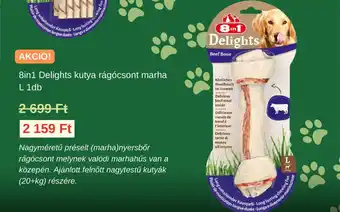 8in1 Delights kutya rágócsont marha L 1db