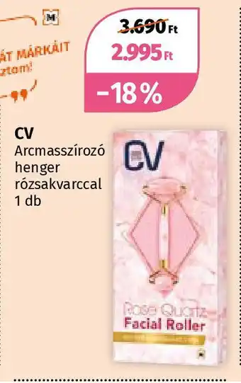 CV Arcmasszírozó henger