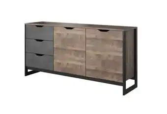 ARDELA komód, 161x78,6x39,6, tölgy sand grande/matera