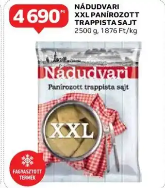 Auchan NÁDUDVARI XXL PANÍROZOTT TRAPPISTA SAJT 2500 g ajánlat