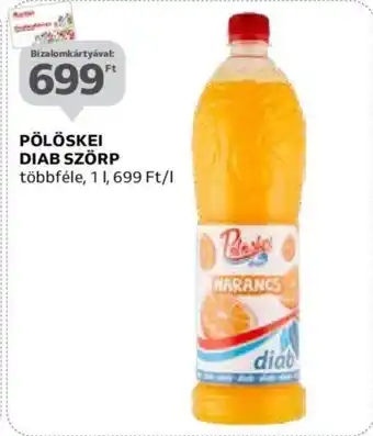 Auchan PÖLÖSKEI DIAB SZÖRP 1l ajánlat
