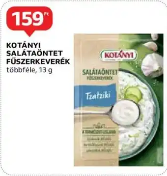 Auchan KOTÁNYI SALÁTAÖNTET FŰSZERKEVERÉK többféle, 13 g ajánlat