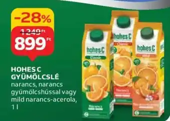 Auchan HOHES C GYÜMÖLCSLÉ 1l ajánlat