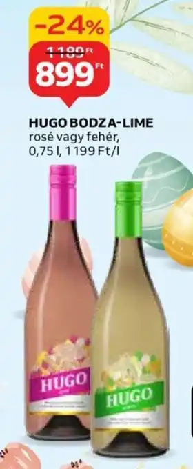 Auchan HUGO BODZA-LIME rosé vagy fehér, 0,75l ajánlat