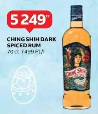 Auchan CHING SHIH DARK SPICED RUM 70cl ajánlat