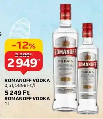 Auchan ROMANOFF VODKA 0.5l ajánlat