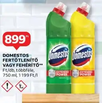 Auchan DOMESTOS FERTŐTLENÍTŐ VAGY FEHÉRÍTŐ 750 ml ajánlat