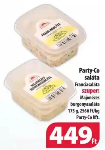 Coop Party-Co saláta Franciasaláta 175g ajánlat