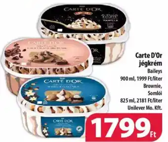 Coop Carte D'Or jégkrém Baileys 900ml ajánlat