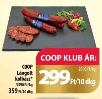 Coop COOP Lángolt kolbász 10dkg ajánlat