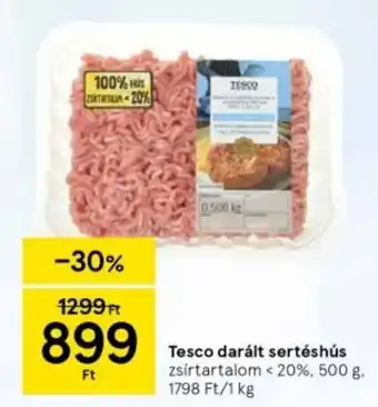 Tesco Tesco darált sertéshús zsírtartalom <20%, 500 g ajánlat