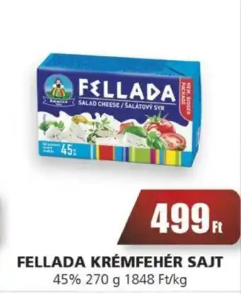 Príma FELLADA KRÉMFEHÉR SAJT 45% 270 g ajánlat