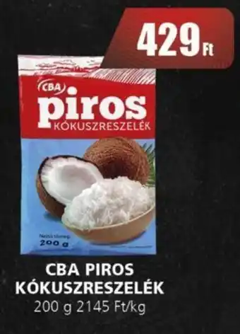 Príma CBA PIROS KÓKUSZRESZELÉK 200 g ajánlat