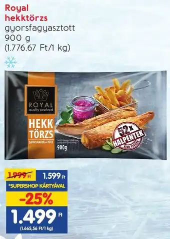 Spar Royal hekktörzs 900g ajánlat