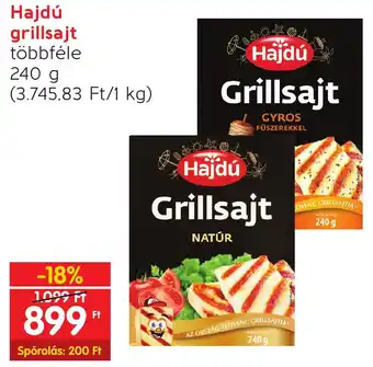 Spar Hajdú grillsajt 240g ajánlat