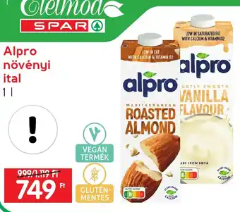 Spar Alpro növényi ital 1l ajánlat