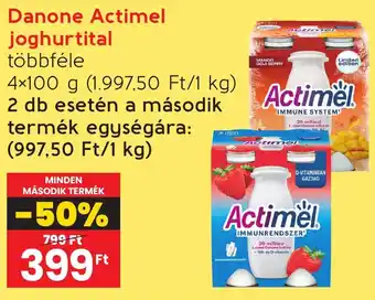 Spar Danone Actimel joghurtital 4x100g ajánlat