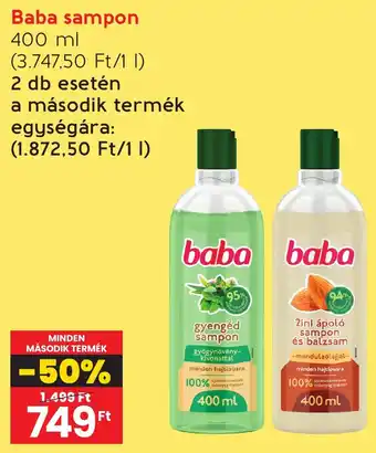 Spar Baba sampon 400ml ajánlat