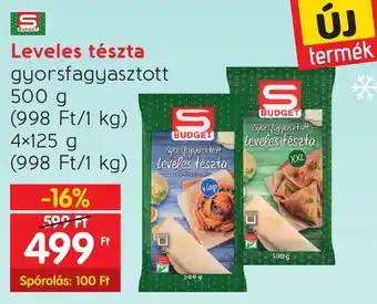 Spar Leveles tészta 4x125g ajánlat