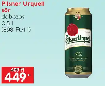 Spar Pilsner Urquell sör 0,5l ajánlat