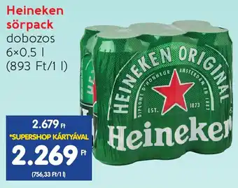 Spar Heineken sörpack 6x0,5l ajánlat