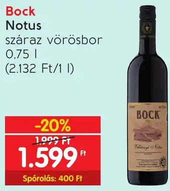 Spar Bock Notus 0,75l ajánlat