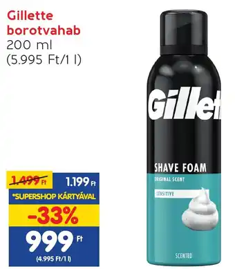 Spar Gillette borotvahab 200ml ajánlat