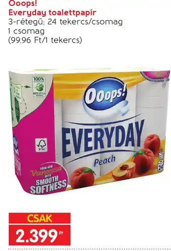 Spar Ooops! Everyday toalettpapír ajánlat