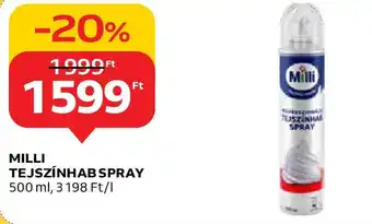 Auchan MILLI TEJSZÍNHAB SPRAY 500ml ajánlat