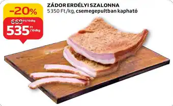 Auchan ZÁDOR ERDÉLYI SZALONNA 10dkg ajánlat