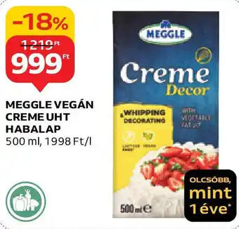 MEGGLE VEGÁN CREME UHT HABALAP 500ml